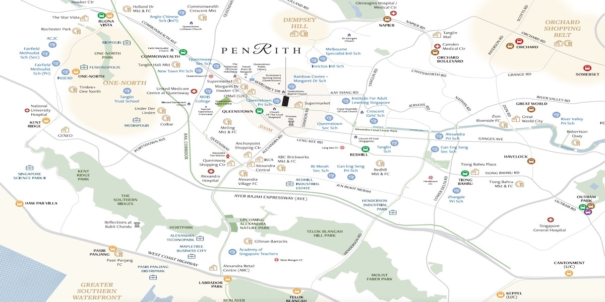 penrith-margaret-drive-location-map